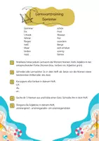 Vorschau - Arbeitsblätter - Lernworttraining Thema SOMMER Klasse 3 und 4 - Seite 2