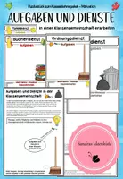 Vorschau - Anderer Materialtyp - Aufgaben und Dienste in einer Klassengemeinschaft erarbeiten - Deckblatt