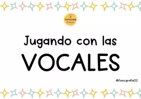 Vista previa - Hojas de trabajo - Jugando con las vocales - página 1