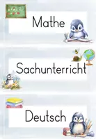 Vorschau - Poster - Tagestransparenz Pinguinklasse, Klassentier, Stundenplan, Tagesablauf, Pinguin - Seite 2