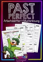 Vorschau - Arbeitsblätter - Past perfect • ABs + Musterlösung - Deckblatt