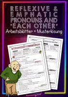 Vorschau - Arbeitsblätter - Reflexive & emphatic pronouns and ”each other“ • AB mit Musterlösung - Deckblatt