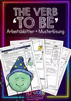 Vorschau - Arbeitsblätter - The verb 'to be' • ABs + Musterlösung - Deckblatt