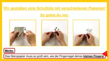 Vorschau - Stundenentwürfe - Papier - Schultüte - WG - Werken und Gestalten - Seite 1