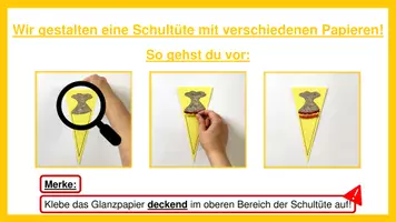 Vorschau - Stundenentwürfe - Papier - Schultüte - WG - Werken und Gestalten - Seite 3