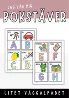 förhandsvisning - Litet väggalfabet, versaler - försättsblad