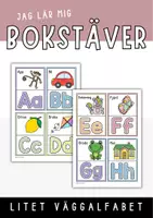 förhandsvisning - Litet väggalfabet, versaler och gemener - försättsblad