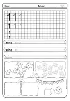 Vorschau - Arbeitsblätter - Ziffer 1 (Zahleneinführung) - Seite 2