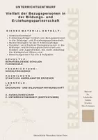 Vorschau - Stundenentwürfe - Vielfalt der Bezugspersonen in der Bildungs- und Erziehungspartnerschaft - Deckblatt