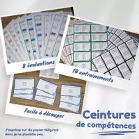 Aperçu - Feuilles d'exercices - Ceintures - Calcul mental - Page de couverture