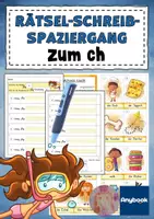 Vorschau - Arbeitsblätter - AnybookPro Material: Rästel-Schreib-Spaziergang "CH" - Deckblatt