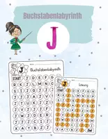 Vorschau - Spiele - Buchstabenlabyrinth / Suchsel Buchstabe "J" inkl. Lösung - Deckblatt