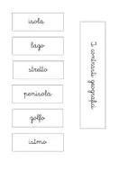 anteprima - Esercizi - Nomenclature dei Contrasti geografici (Montessori) Forme dell'acqua e della terra - Pagina 3