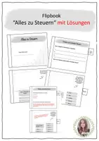 Vorschau - Stundenentwürfe - WBS - Flipbook "Alles zu Steuern" (Kl. 8 - 10) - Deckblatt