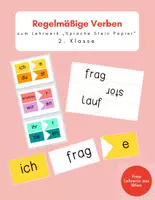 Vorschau - Präsentationen/Tafelbilder - Regelmäßige Verben „Sprache Stein Papier 2“ - Deckblatt