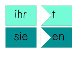 Vorschau - Präsentationen/Tafelbilder - Regelmäßige Verben „Sprache Stein Papier 2“ - Seite 3