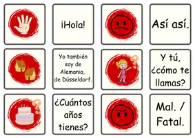 Vorschau - Arbeitsblätter - ¡Hola! ¿Cómo te llamas? - Übungsmaterial: Finde die Paare... - Seite 2