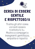 anteprima - Poster - Regole della classe (tema spazio) - Pagina 1
