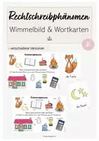 Vorschau - Arbeitsblätter - Materialpaket: Rechtschreibphänomene (Wimmelbilder & Wortkarten) - Seite 1