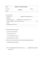 Vorschau - Arbeitsblätter - Chemie: Periodensystem - Tests und Wiederholungsübungen - Deckblatt