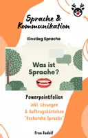 Vorschau - Stundenentwürfe - PPT & Stundenentwurf: Einstieg Sprache inkl. Lösungen - Teil 1 - Deutsch inkl. Auftragskarten - Deckblatt