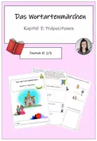 Vorschau - Arbeitsblätter - Das Wortartenmärchen Kapitel 7: Präpositionen - Deckblatt