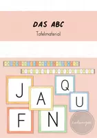 Vorschau - Präsentationen/Tafelbilder - ABC: Tafelmaterial / Schülermaterial für den Tisch (Alphabet) - Deckblatt