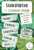Vorschau - Poster - Stundenplan im Urwald-Design für dein Klassenzimmer - Deckblatt
