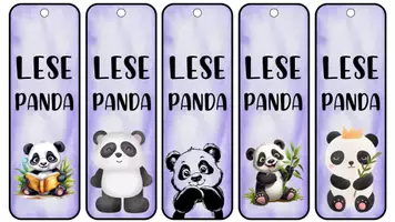 Vorschau - Mal- und Bastelvorlagen - Lesezeichen für deine Pandaklasse - Seite 3