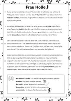 Vorschau - Arbeitsblätter - komplette UB-Stunde zum Märchen "Frau Holle" - Seite 2