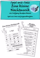 Vorschau - Arbeitsblätter - Eine kleine Nachtmusik - SpielmitSatz von Wolfgang Amadeus Mozart- Musik Klasse 4 bis 6 - Seite 1