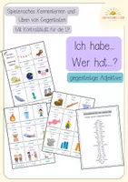 Vorschau - Spiele - Ich habe wer hat - gegenteilige Adjektive - Deckblatt