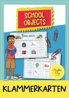 anteprima - Flashcard - School objects: Clipcard (Inglese) - Pagina di copertina