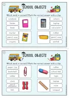 anteprima - Flashcard - School objects: Clipcard (Inglese) - Pagina 2
