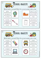 anteprima - Flashcard - School objects: Clipcard (Inglese) - Pagina 3