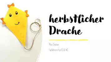 Vorschau - Stundenentwürfe - Papier falten - Drache - WG - Werken und Gestalten - Deckblatt