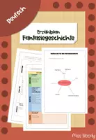 Vorschau - Arbeitsblätter - Erzählplan Fantasiegeschichte - Deckblatt
