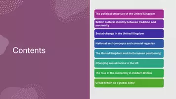 Vorschau - Präsentationen/Tafelbilder - Presentation: The United Kingdom: Politics, Culture, Society - Between Change and Tradition - Seite 3