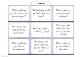 Vorschau - Aufgabenkarten - „Celebrities“ – 27 Conversation Cards / Stop and Swap - Seite 3