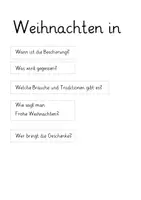 Vorschau - Mal- und Bastelvorlagen - Lapbook Weihnachten weltweit - Seite 1
