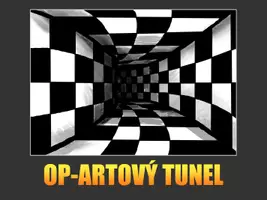 Náhled - umění - krok za krokem: Op-artový tunel - boční 1