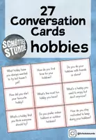 Vorschau - Aufgabenkarten - „Hobbies“ – 27 Conversation Cards / Stop and Swap - Deckblatt