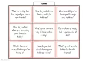 Vorschau - Aufgabenkarten - „Hobbies“ – 27 Conversation Cards / Stop and Swap - Seite 2