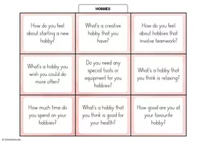 Vorschau - Aufgabenkarten - „Hobbies“ – 27 Conversation Cards / Stop and Swap - Seite 3