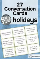 Vorschau - Aufgabenkarten - „Holidays“ – 27 Conversation Cards / Stop and Swap - Deckblatt