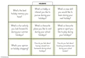 Vorschau - Aufgabenkarten - „Holidays“ – 27 Conversation Cards / Stop and Swap - Seite 2