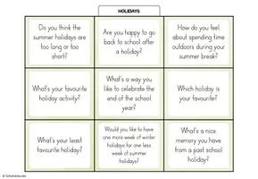 Vorschau - Aufgabenkarten - „Holidays“ – 27 Conversation Cards / Stop and Swap - Seite 3