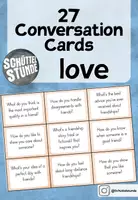 Vorschau - Aufgabenkarten - „Love“ – 27 Conversation Cards / Stop and Swap - Deckblatt
