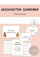 Vorschau - Unterrichtsreihen - Geschichten schreiben: Unterrichtsreihe (Kl. 3-4) - Deckblatt