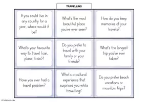 Vorschau - Aufgabenkarten - „Travelling“ – 27 Conversation Cards / Stop and Swap - Seite 2